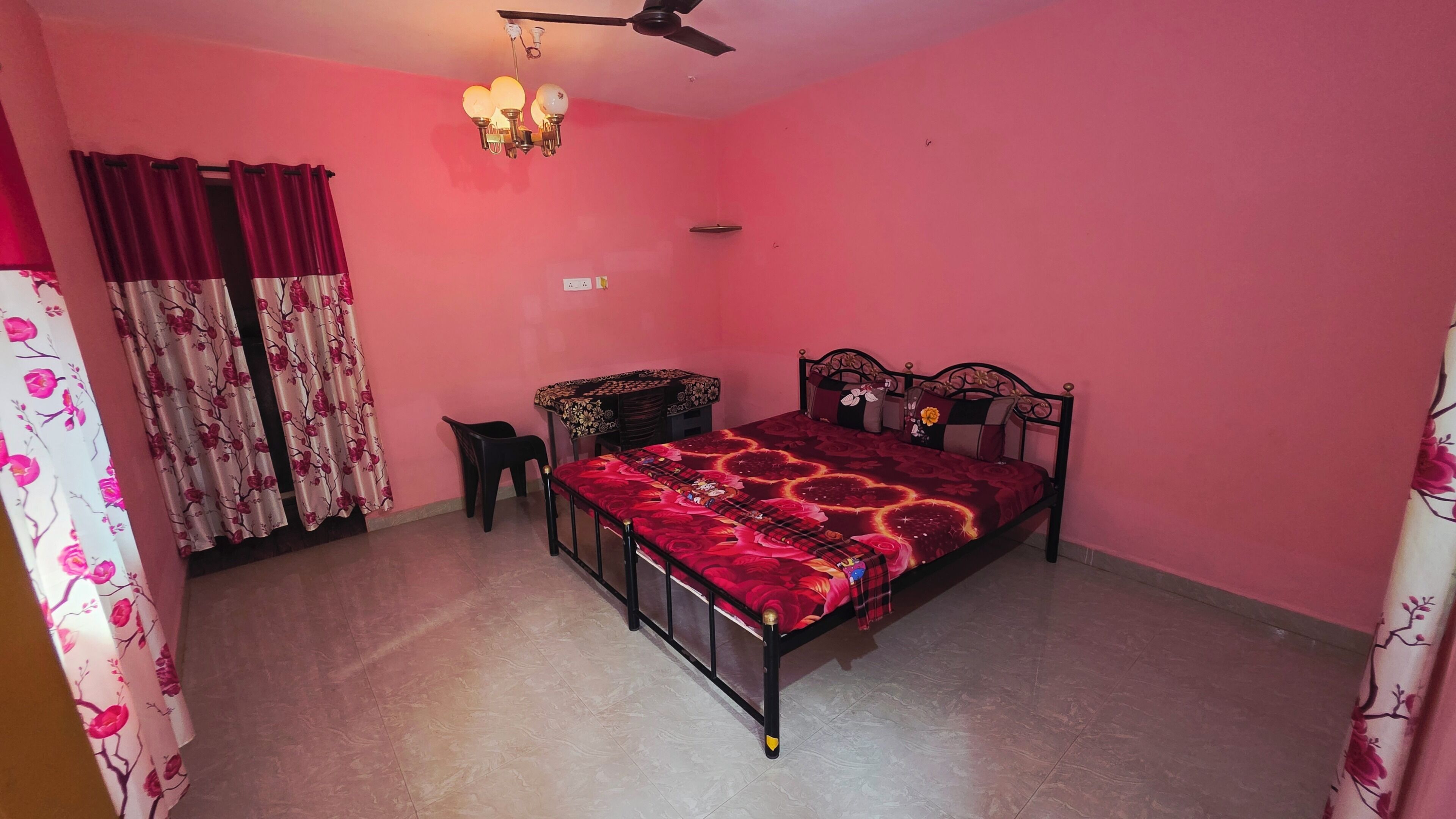 Basic Double Room, 1 Double Bed, Balcony, Garden View