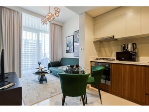 Deluxe Apartment, 1 Bedroom, Non Smoking | Living area - Luxurious 1BR - Pool & Gym Access (Dubai)