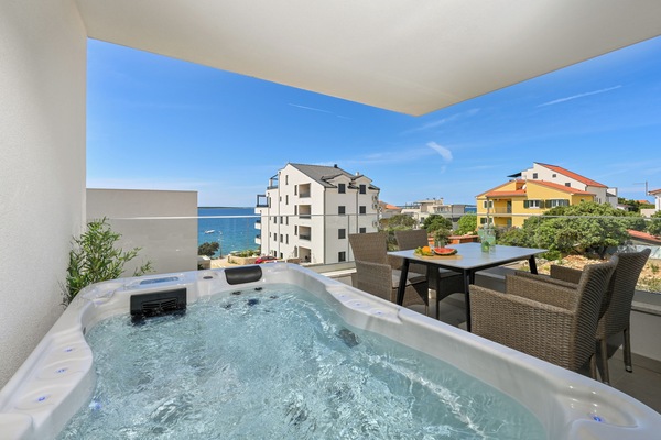 Deluxe Apartment, Balcony, Partial Sea View | View from property