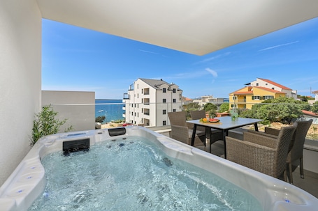 Deluxe Apartment, Balcony, Partial Sea View | View from property. Apartment Amarilis