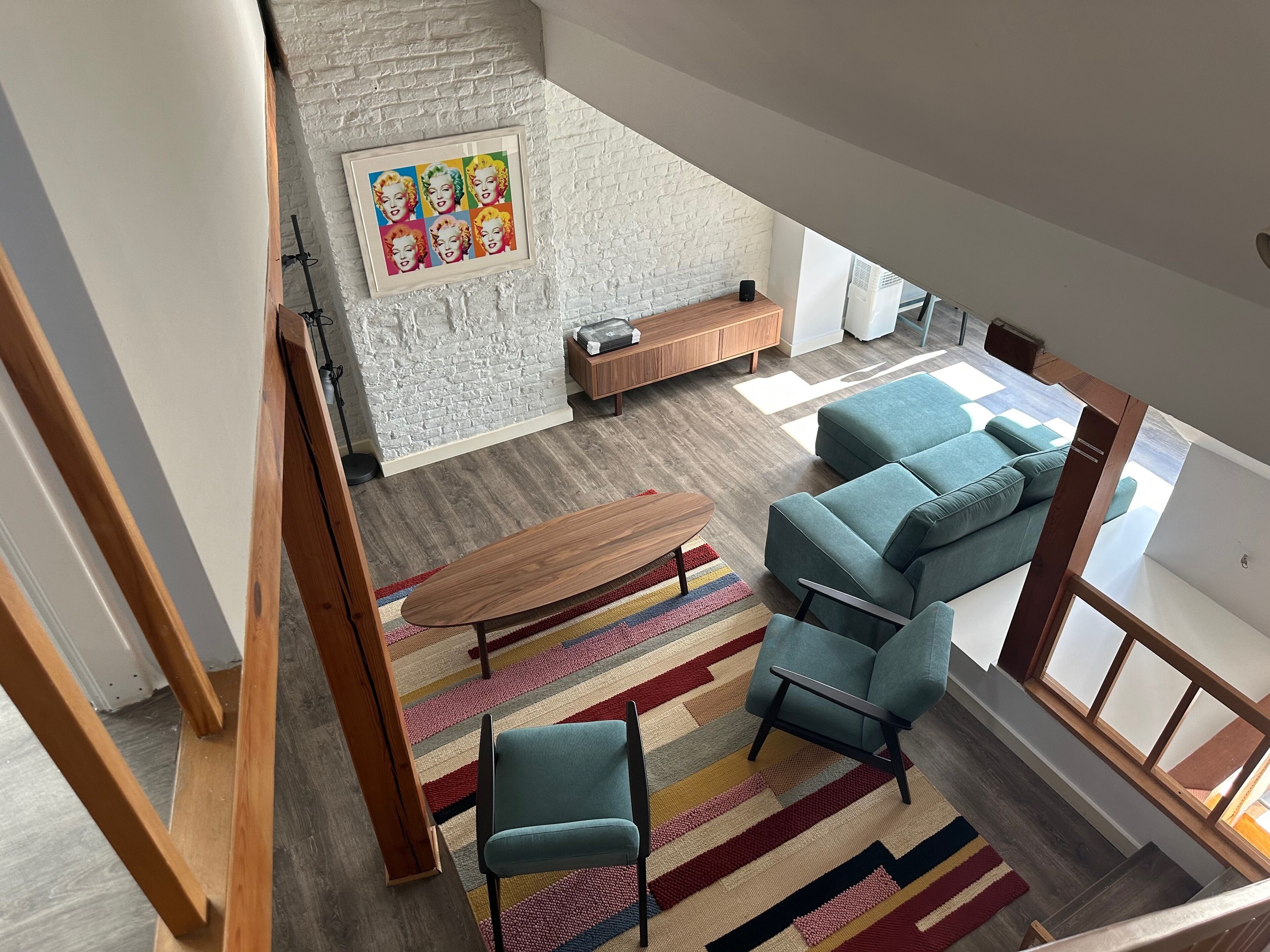 Departamento, 1 habitación, balcón | Sala de estar