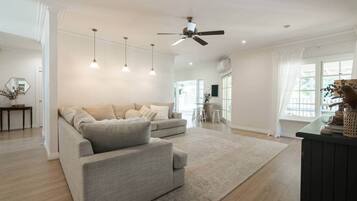 TV, fireplace, table tennis