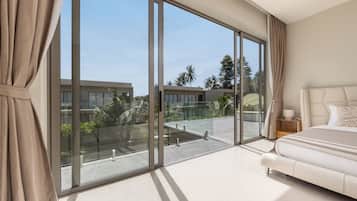 Deluxe Villa, 3 Bedrooms, Pool View, Beachside | Blackout drapes, iron/ironing board, free cribs/infant beds, free WiFi