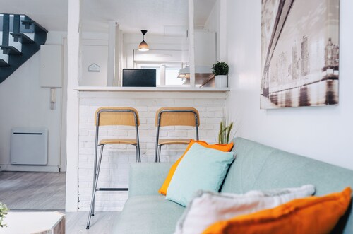 Dieppe:confort &charme à 300m de la plage,Gare&Vieux port,ideal pour famille&Pro