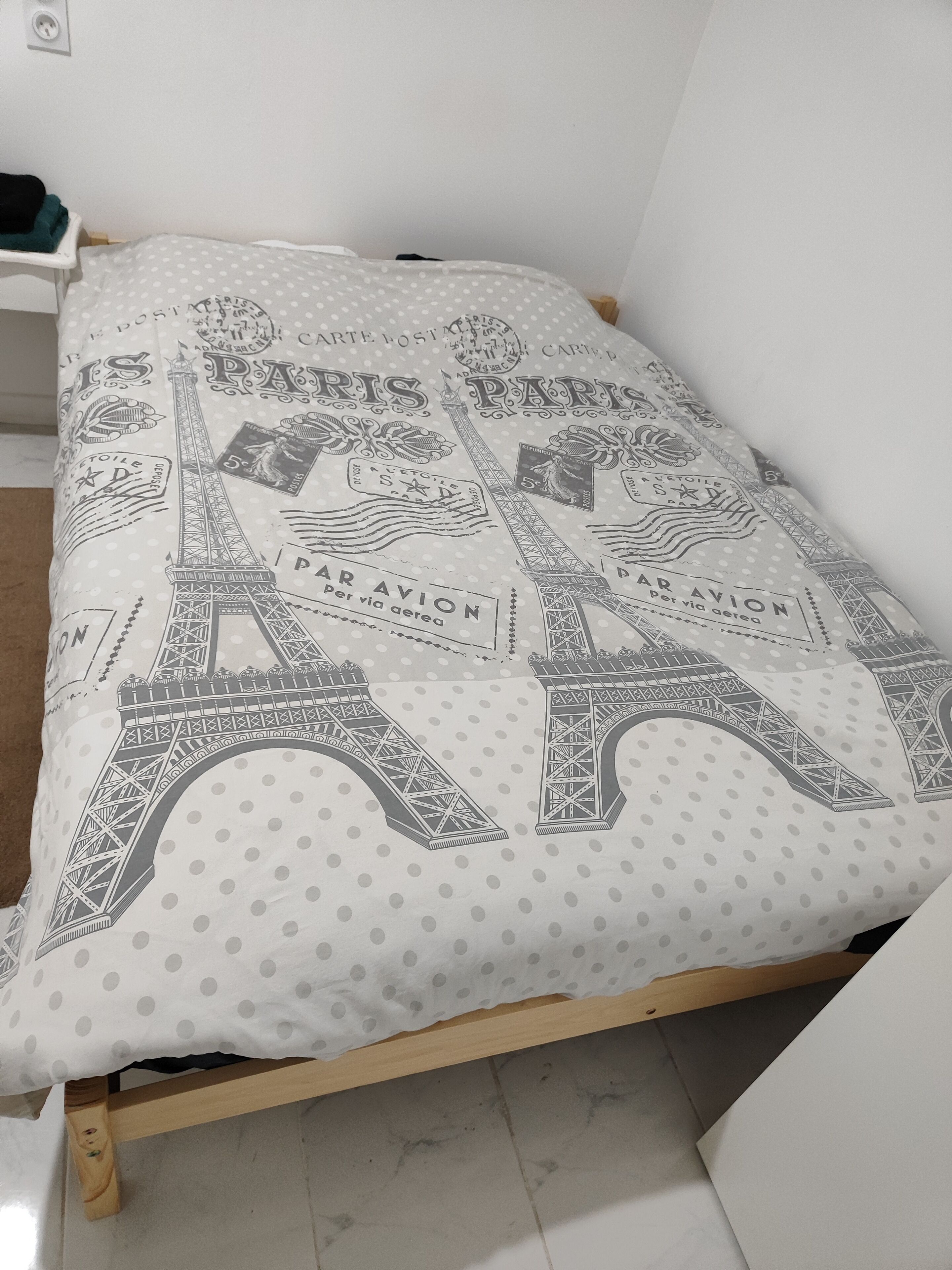 1 bedroom, iron/ironing board, bed sheets