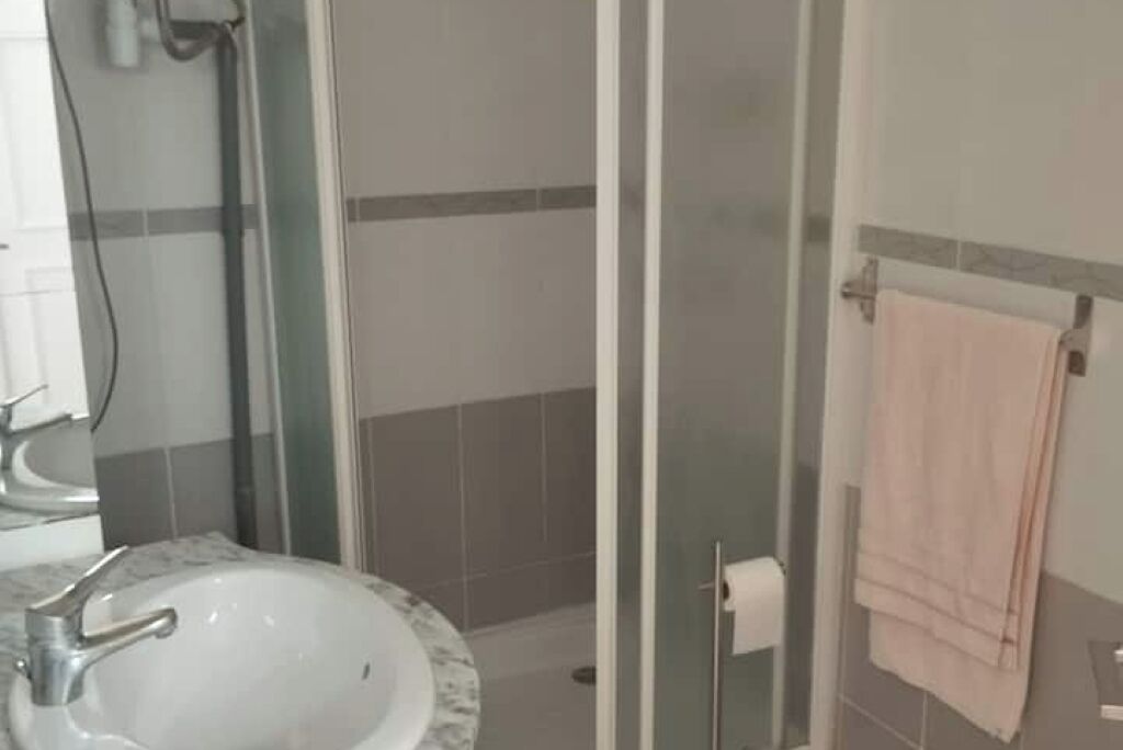 Shower, hair dryer