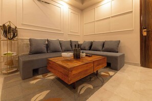 Apartment, 3 Bedrooms, Accessible, Smoking | Living room | Books - Half Flight Dwarka Sector 23 (New Delhi)