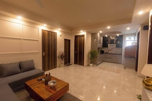 Apartment, 3 Bedrooms, Accessible, Smoking | Living room | Books - Half Flight Dwarka Sector 23 (New Delhi)