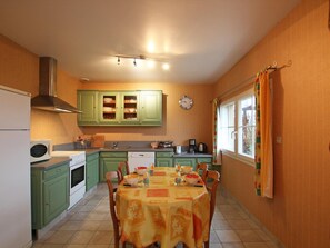 Fridge, microwave, dishwasher, coffee/tea maker