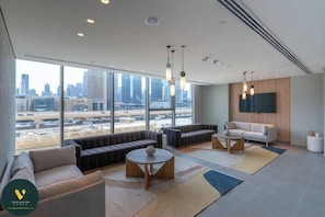 Sala de estar en el lobby
