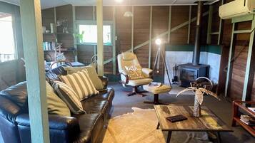 Ferienhütte, 1 Schlafzimmer, Raucher, Balkon | Wohnbereich