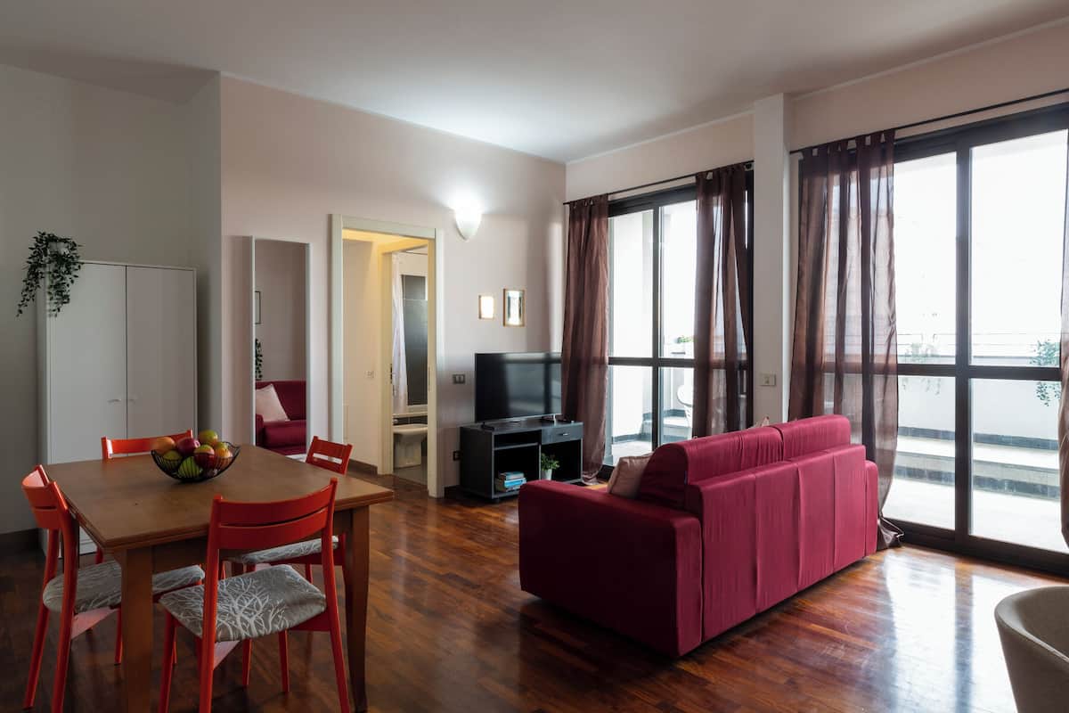 Comfort-Apartment, Stadtblick | Wohnbereich