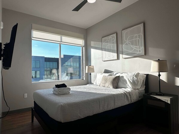 2 sovrum, skrivbord, wi-fi och sängkläder