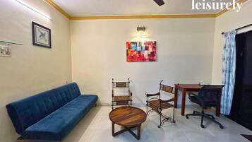 Deluxe appartement, uitzicht op heuvels | Woonruimte