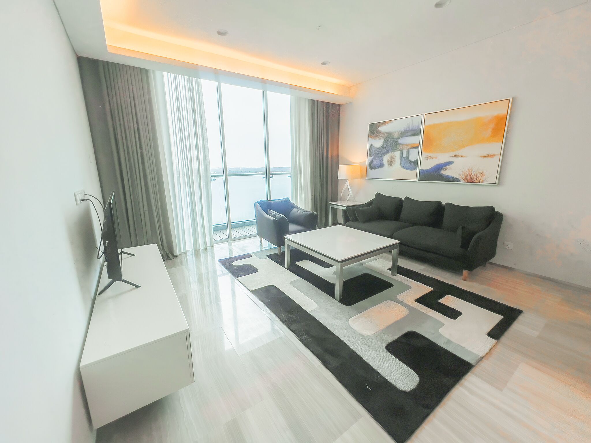 Individually decorated, individually furnished, desk, laptop workspace