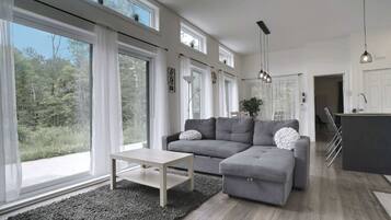 TV, fireplace, stereo