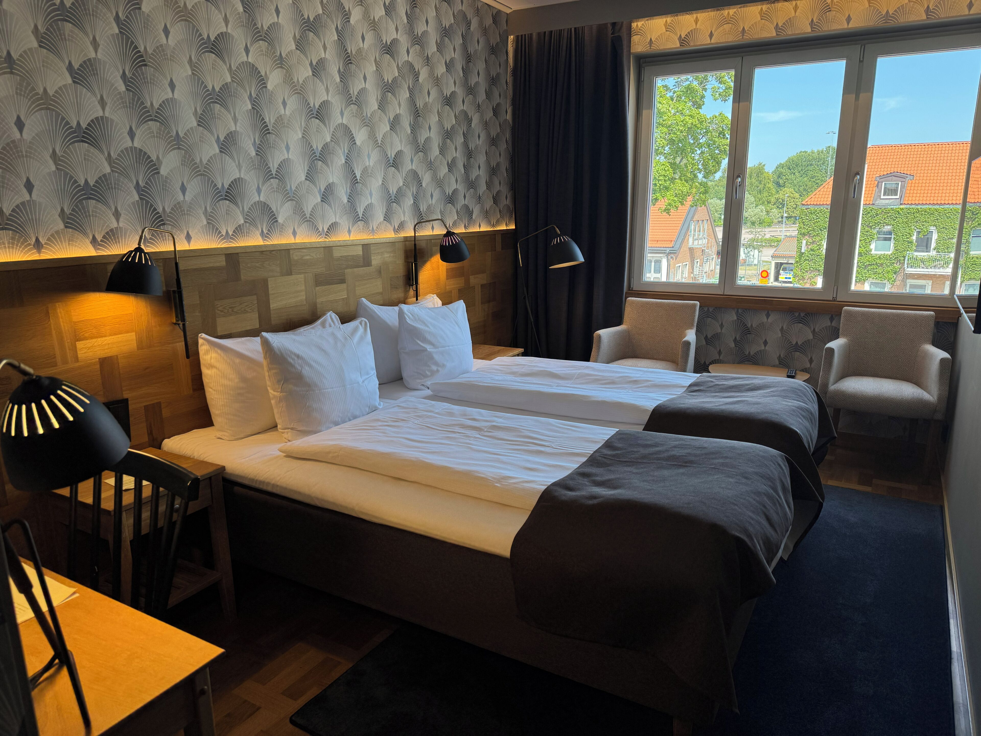 In-room safe, desk, blackout curtains, soundproofing