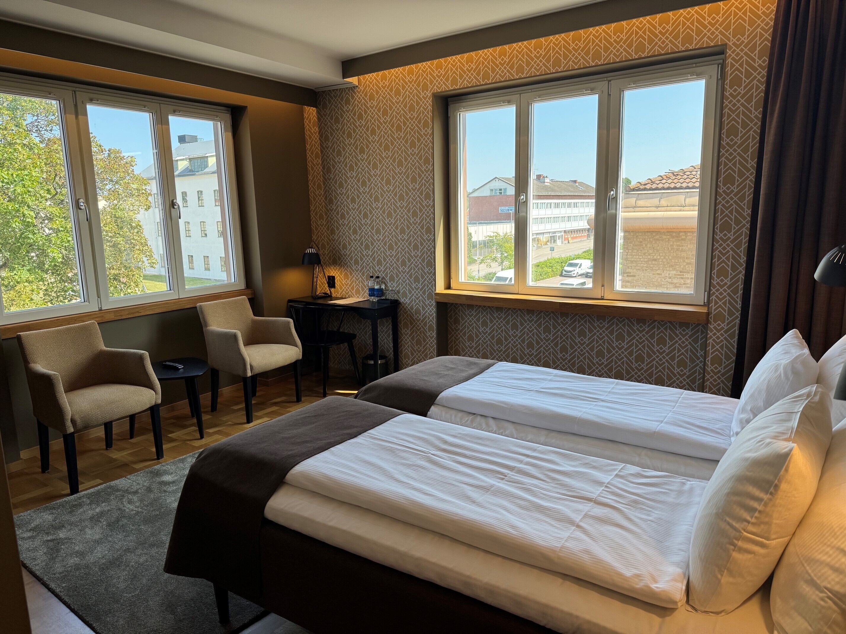 In-room safe, desk, blackout curtains, soundproofing