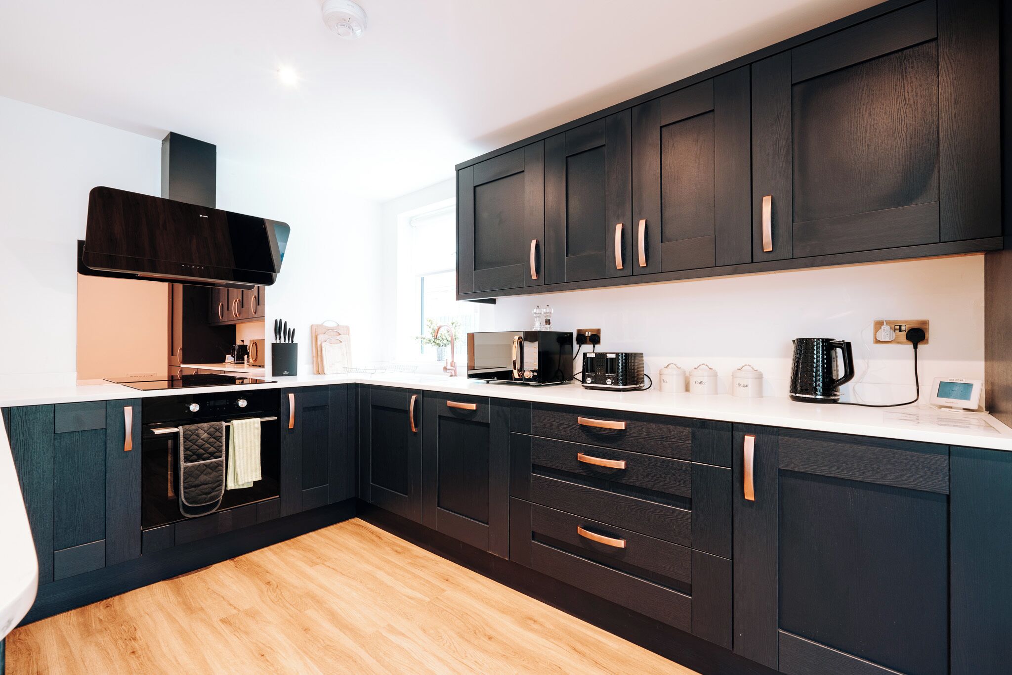 Microwave, oven, stovetop, dishwasher