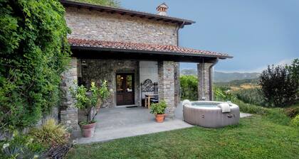 Cozy stone cottage with outdoor hot tub