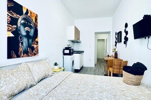 1 غرفة نوم وملاءات أسرّة