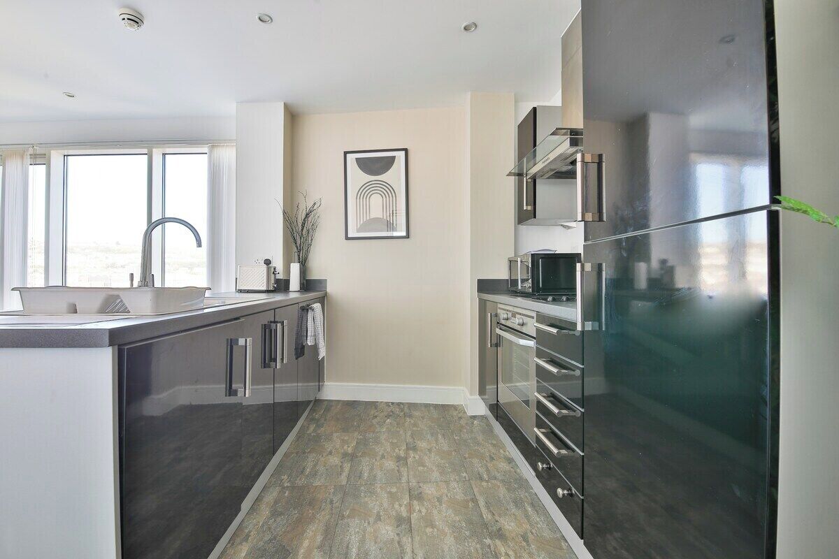 Leilighet (Just Stay Wales Beautiful 1 Bed Flat ) | Eget kjøkken