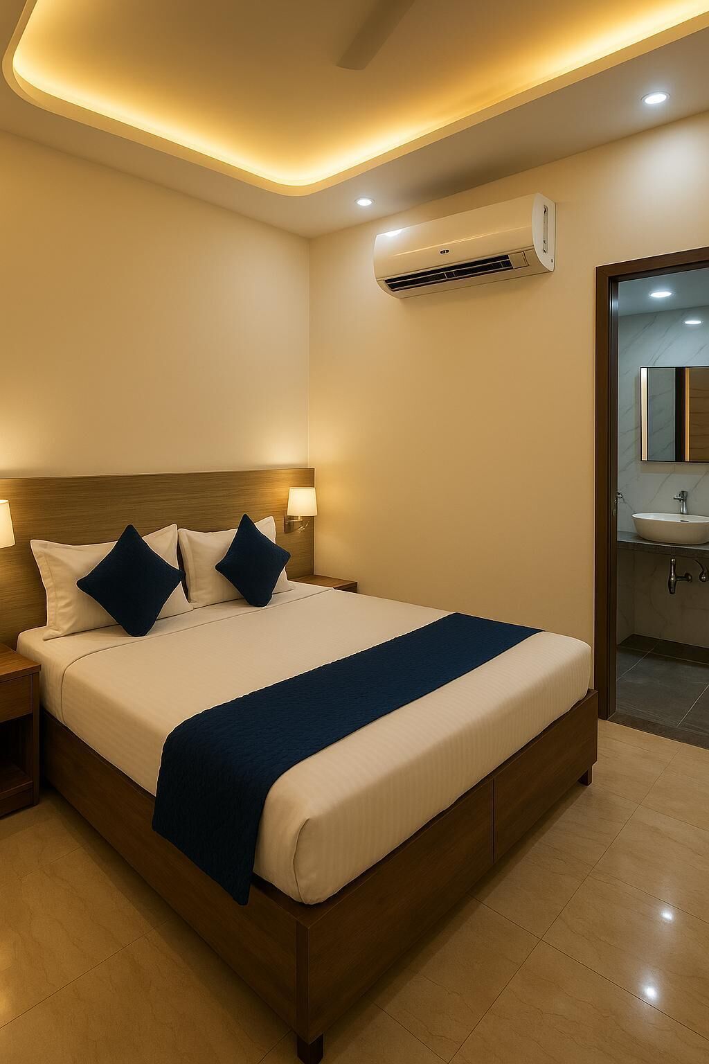Double or Twin Room | Desk, laptop workspace, free WiFi