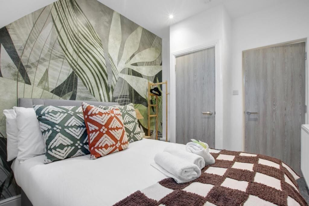 Huoneisto (Group Getaway – Stylish 2-Bed Cardi) | 2 makuuhuonetta, ilmainen Wi-Fi