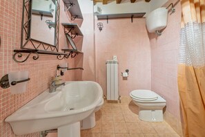 Shower, bidet, towels