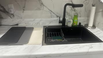 Microwave, stovetop, dishwasher