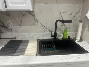 Microwave, stovetop, dishwasher