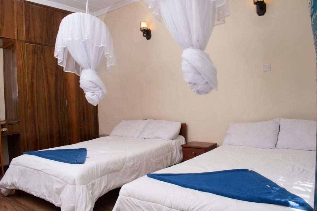 Chambre Standard avec lits jumeaux | Wi-Fi gratuit, draps fournis