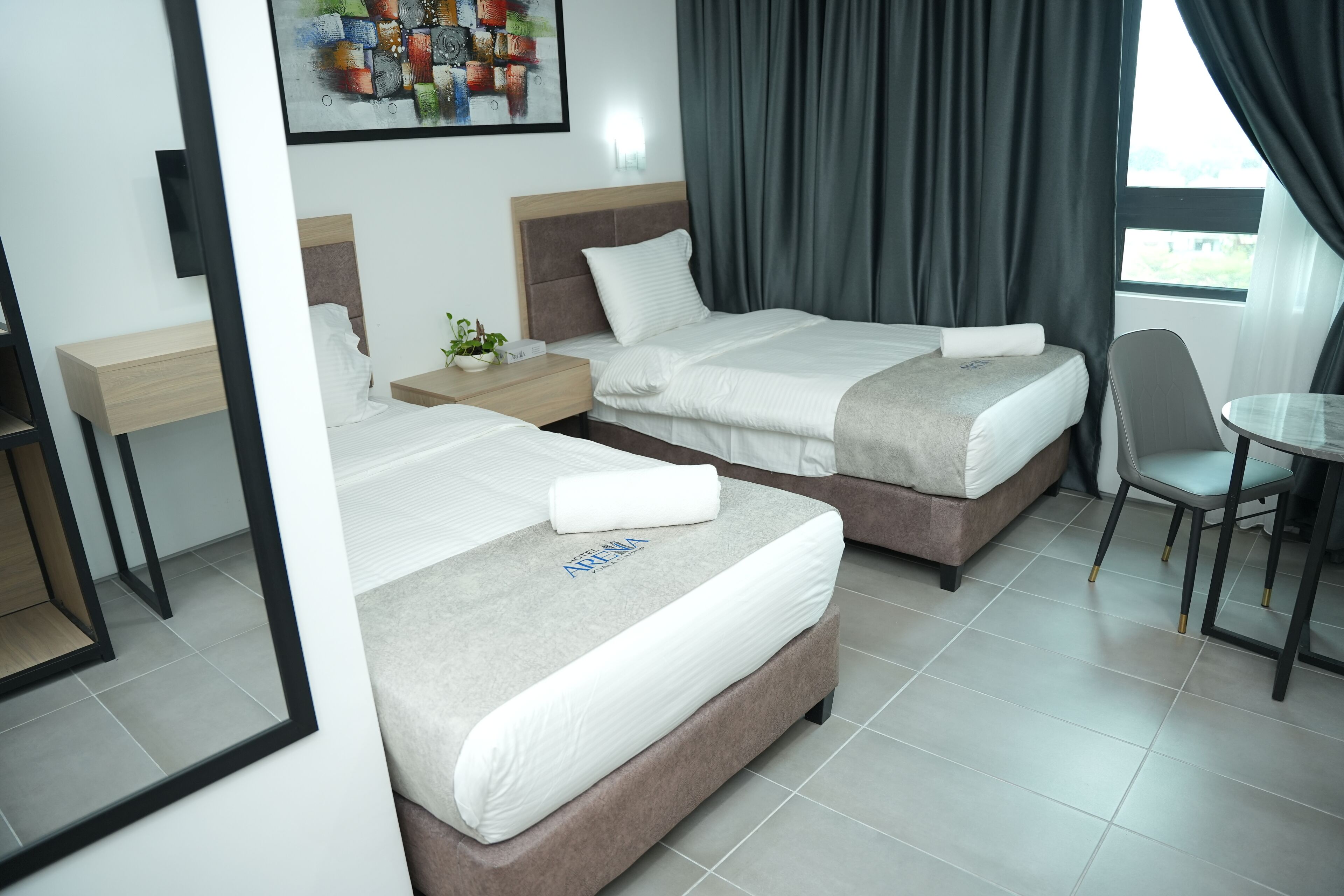 標準雙床房 | 書桌、免費 Wi-Fi、床單