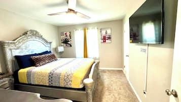 2 slaapkamers, een strijkplank/strijkijzer, wifi, beddengoed