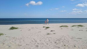 A beach with a clear sky and calm sea. - 5 Star Holiday Home in Albaek (Aalbaek)