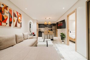 TV - NEW Apartment Central 1BR-Queensize, AC&Terrace (Marrakesh)