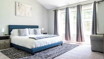 4 bedrooms, iron/ironing board, travel crib, WiFi