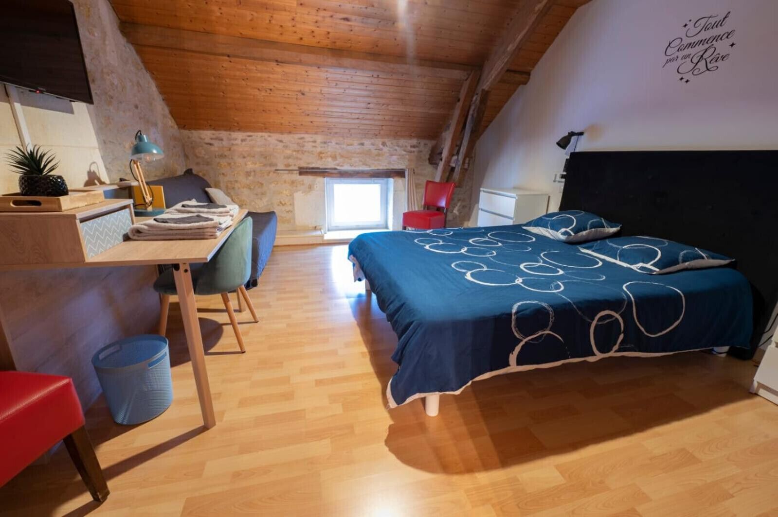 1 室のベッドルーム、アイロン / アイロン台、WiFi、ベッドシーツ