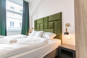 1 غرفة نوم وواي فاي وملاءات أسرّة