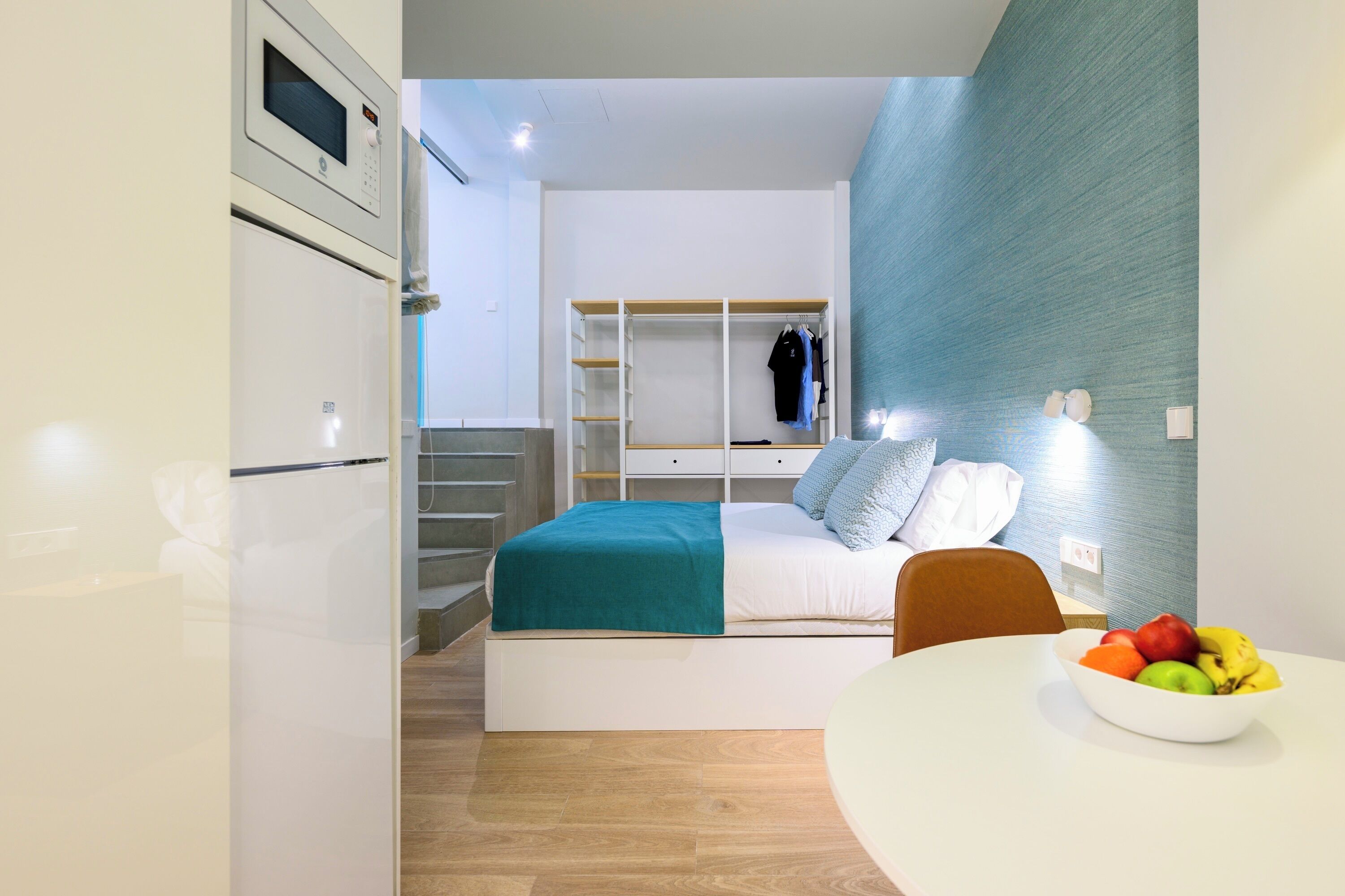 Studio, Blick auf den Innenhof | Wohnbereich