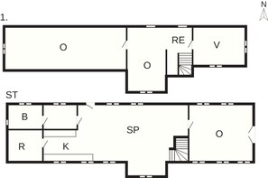 House | Floor plan - 5 Star Holiday Home in Klemensker (Hasle)