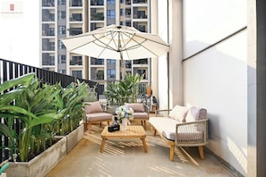 豪華公寓, 2 間臥室, 非吸煙房, 城市景觀 | 陽台景觀