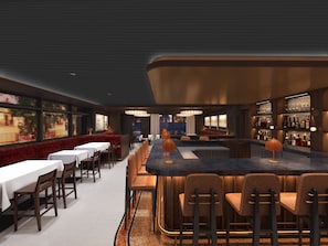 Se sirven desayunos, comidas, cenas y cocina internacional