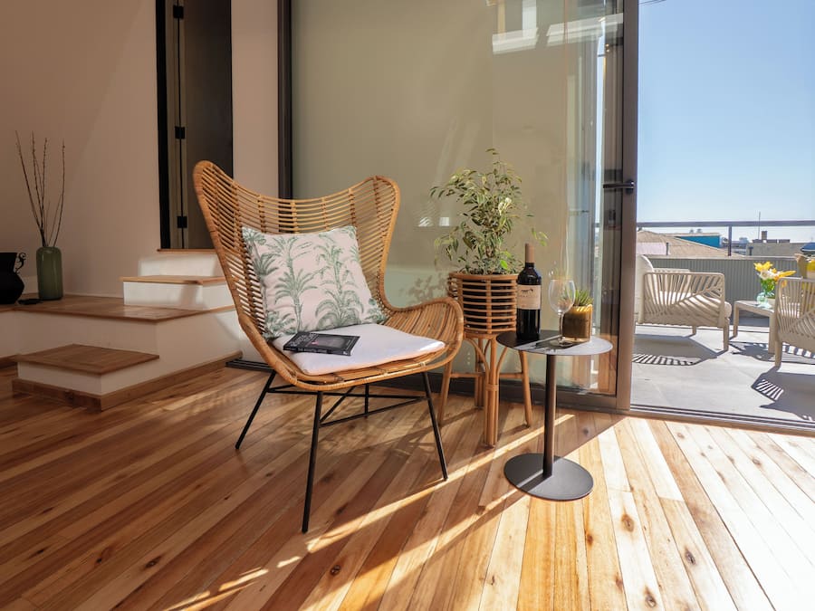 Design Apartment, 2 Bedrooms, Partial Sea View | Living area | Video-game console