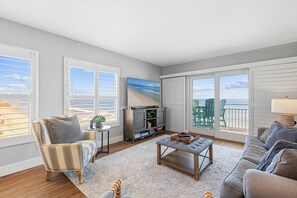 Condo, Multiple Beds (Sea Coast Gardens II 501) | Living area - Sea Coast Gardens II 501 (New Smyrna Beach)