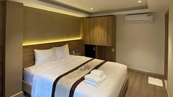 In-room safe, desk, blackout curtains, soundproofing