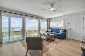 Smart TV - Beachfront Bliss Awaits - 2BR/2BA Oceanfront Condo Unit 2-Pet Friendly (New Smyrna Beach)