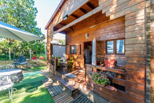 Chalet « Gîte » avec piscine privée, Wi-Fi et climatisation