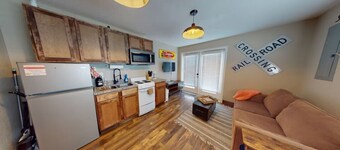 Train Themed Accommodations Near Neosho Square! Both Units/ Sleeps 8