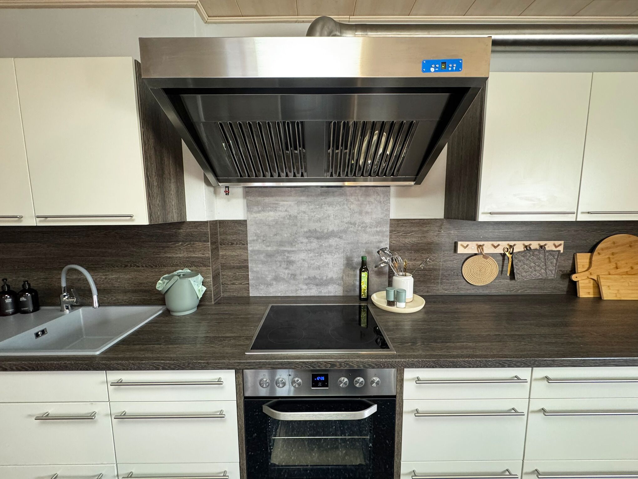 Kühlschrank, Ofen, Herdplatte, Geschirrspüler